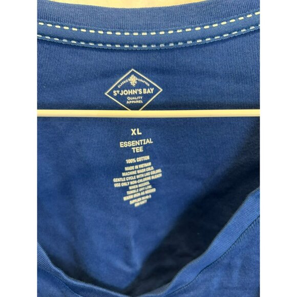 St. John's Bay Essential Tee Long Sleeve Shirt XL Blue Cotton Bundle Of 2 NWT - Picture 3 of 9